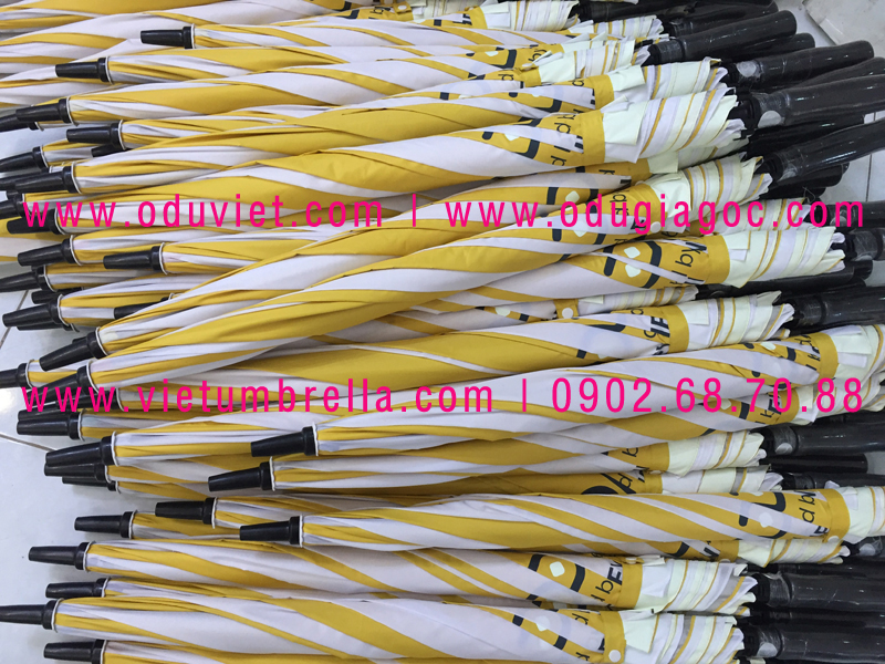 xưởng sản xuất ô dù cầm tay in logo quảng cáo
